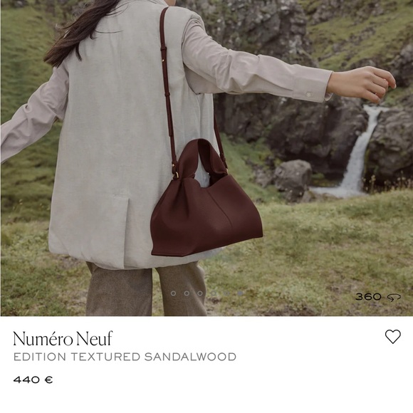 Polene Numéro Neuf Textured Brown Shoulder Bag - Picture 8 of 8